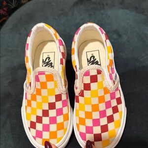 Vans Kids Checkerboard Slip-On Sneakers